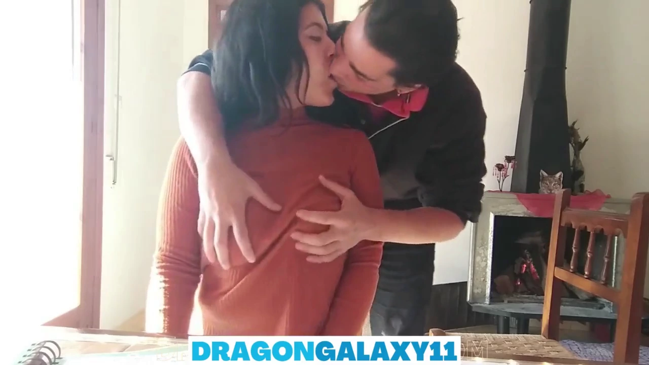 Aroused college coed with a voluptuous rear end receives a lesson from her instructor in a dormitory porn video